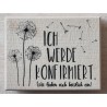 Holz Stempel Ich werde Konfirmiert