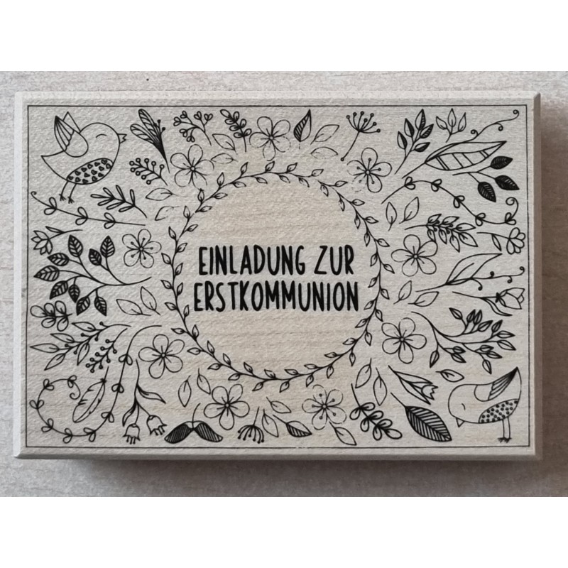 Holz Stempel Erstkommunion