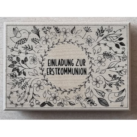 Holz Stempel Erstkommunion