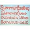 Schablone Sommerwörter