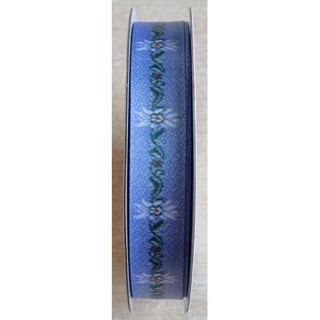 Dekoband Edelweiss hellblau