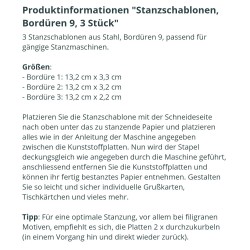 Metall Stanzform Bordüren