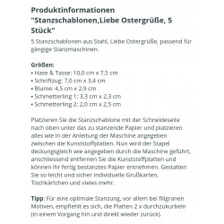 Metall Stanzform Liebe Ostergrüsse