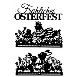 Metall Stanzform Fröhliches Osterfest