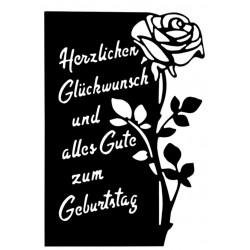 Metall Stanzform Geburtstagswünsche