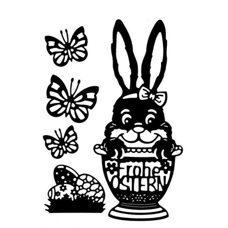 Metall Stanzform Osterhase/Eierbecher