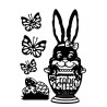 Metall Stanzform Osterhase/Eierbecher