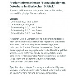 Metall Stanzform Osterhase/Eierbecher
