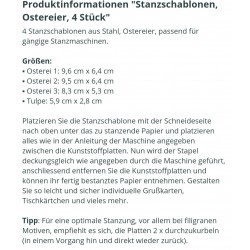 Metall Stanzform Ostereier