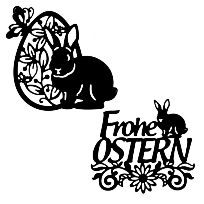 Metall Stanzform Frohe Ostern