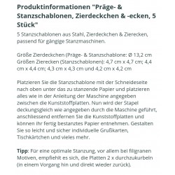 Metall Stanzform Rund und Ecken