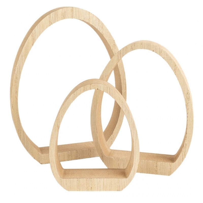 Holz Ei hohl