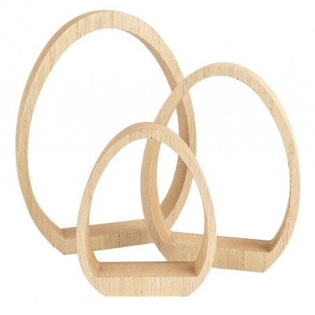 Holz Ei hohl