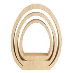 Holz Ei hohl