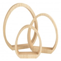 Holz Ei hohl