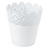 Zink Topf weiss