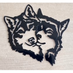 Vinylmotiv Wölfe schwarz