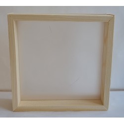 Holzrahmen mit doppel Kunststoffscheibe