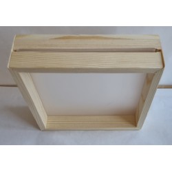 Holzrahmen mit doppel Kunststoffscheibe