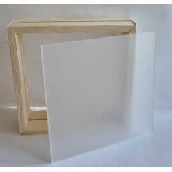 Holzrahmen mit doppel Kunststoffscheibe