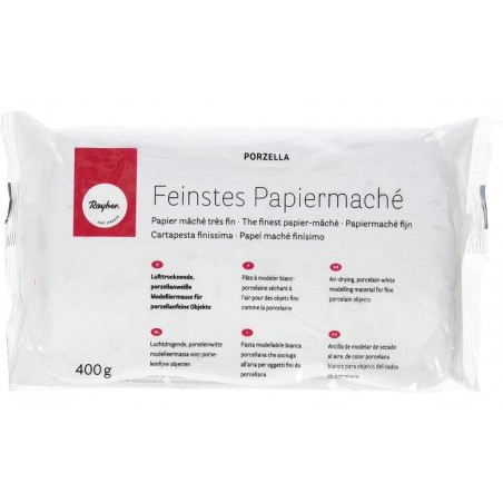 Papiermaché weiss