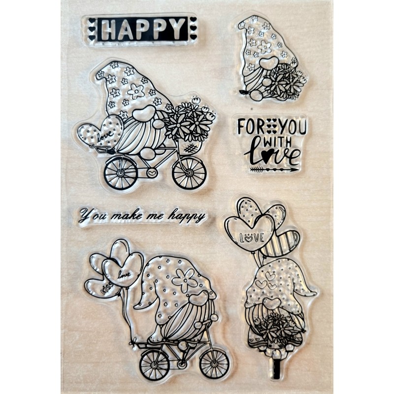 Clear Stamps Wichtel/Herzen