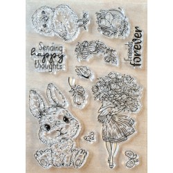 Clear Stamps/Metall Stanzform Ostern