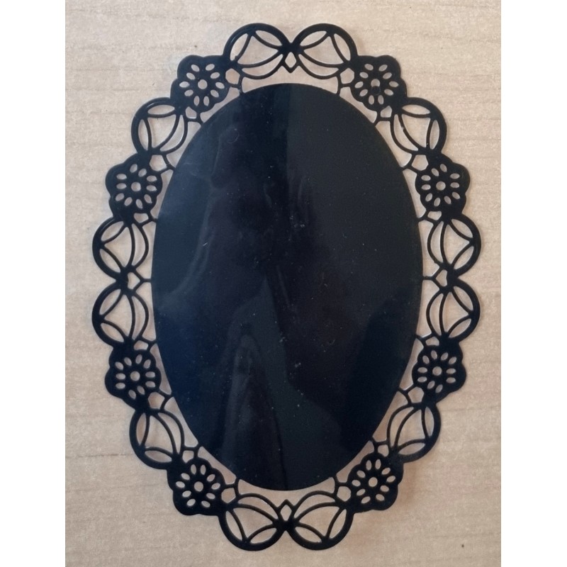 Vinylmotiv Rahmen schwarz
