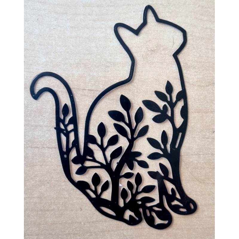 Vinylmotiv Katze schwarz