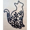 Vinylmotiv Katze schwarz