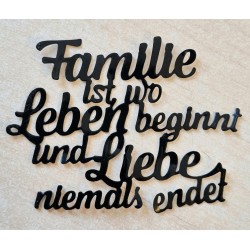 Vinylmotiv Familie.... schwarz