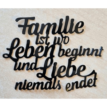 Vinylmotiv Familie.... schwarz