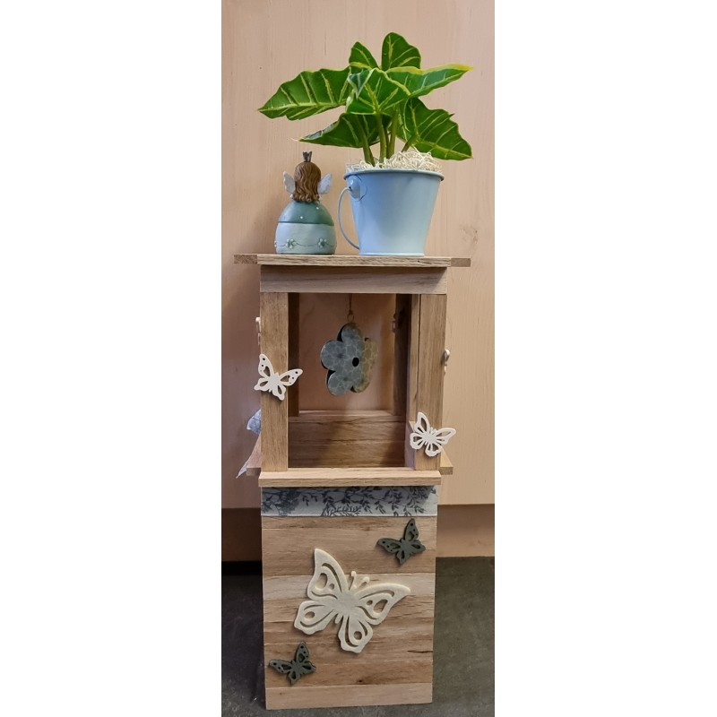 Klötzchen Laterne Holz Home
