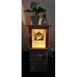 Klötzchen Laterne Holz Home