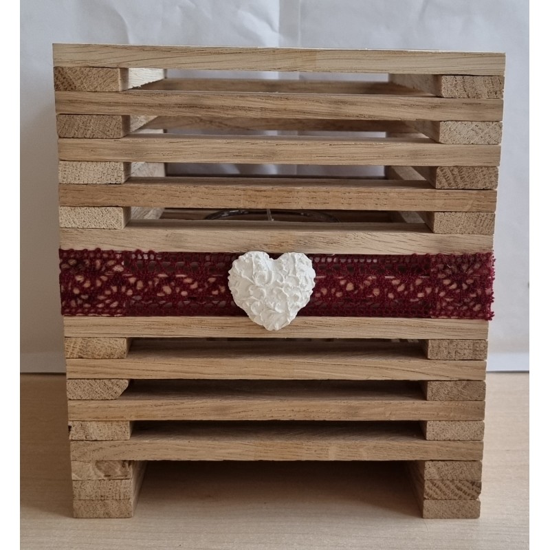 Klötzchen Laterne Holz