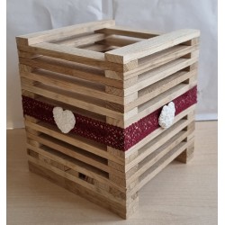 Klötzchen Laterne Holz