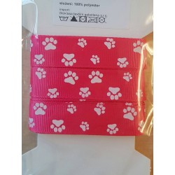 Pfoten Ripsband pink