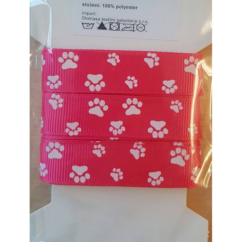 Pfoten Ripsband pink