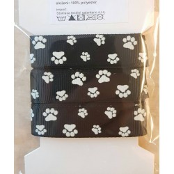 Pfoten Ripsband schwarz