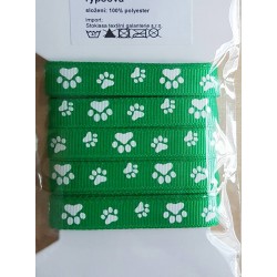 Pfoten Ripsband grün