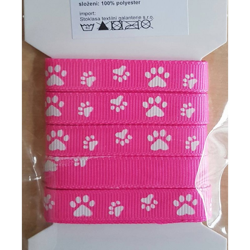 Pfoten Ripsband pink