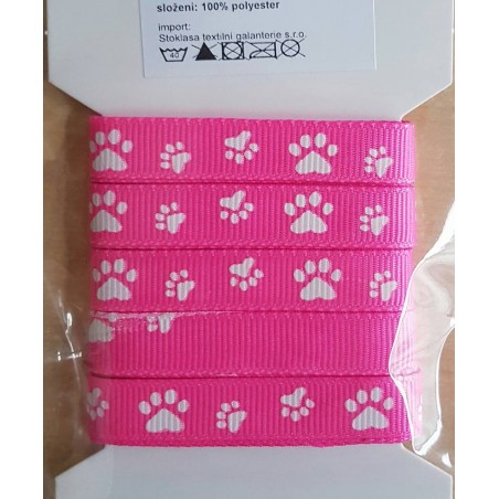 Pfoten Ripsband pink