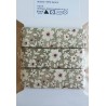 Dekoband Blumen grau