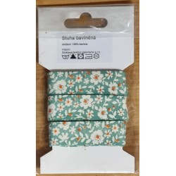 Dekoband Blumen grün