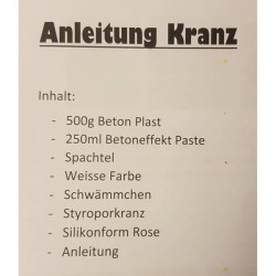 Bastelset Rosen Beton Kranz