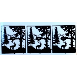 Vinylmotiv Hirsch im Rahmen