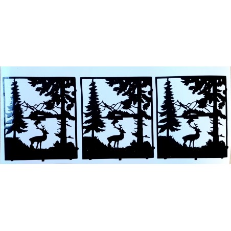 Vinylmotiv Hirsch im Rahmen