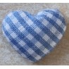 Stoff Herz blau