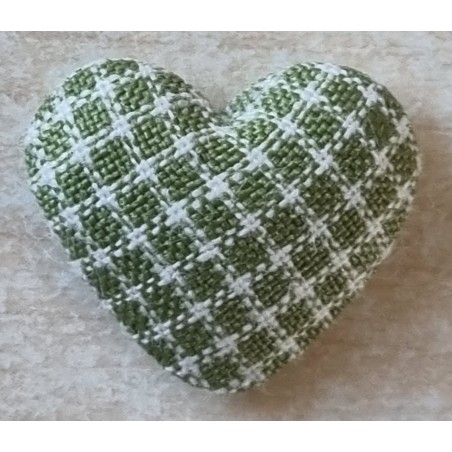 Stoff Herz olive
