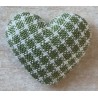 Stoff Herz olive